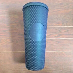 Starbucks Christmas fall cozy season green Studded blind tumbler 24 oz